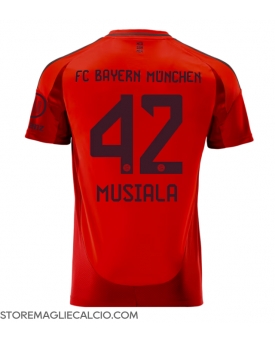 Bayern Munich Jamal Musiala #42 Maglia Gara Casa Repliche 2024-25